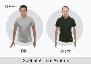 3D Avatars created in Spatial