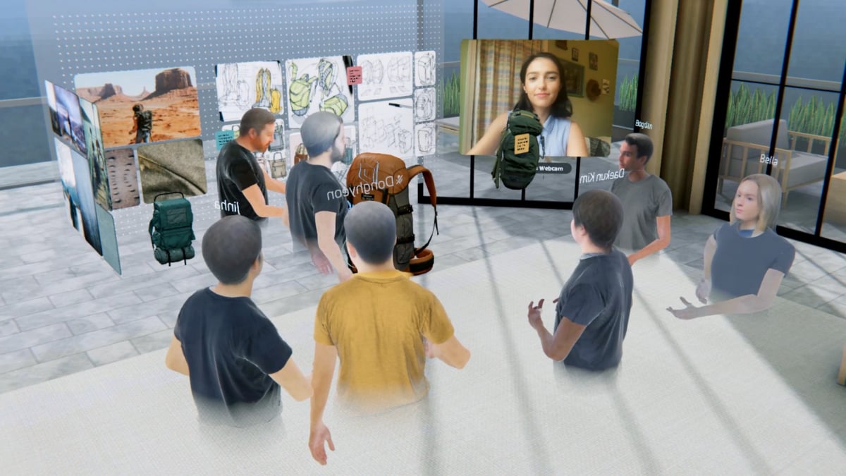 Spatial 3D Virtual Meeting Room