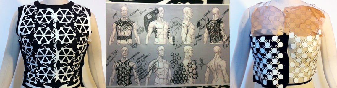 Prototypes were developed for testing and refining the EC Vue vest.