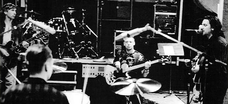 U2 Collaborating in Studio