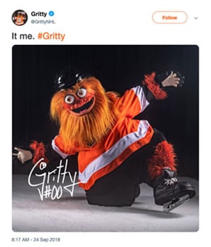 Gritty's First Tweet