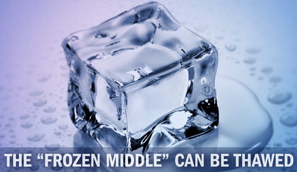 the "frozen middle" of middle management can be thawed