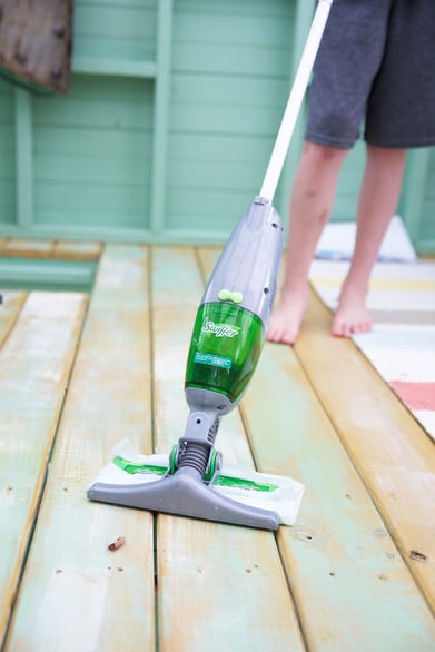 Swiffer Sweep + Vac is a combination sweeper and vacuum product