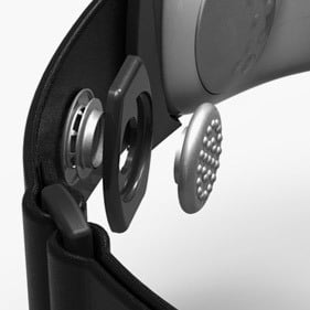 Sensors are integrated into the armband