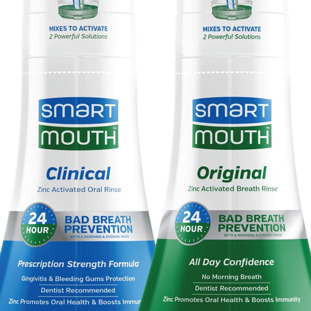 SmartMouth packaging for a consumer oral health product